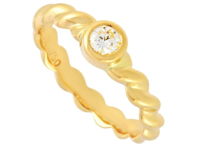 Anillo Twist de Tiffany & Co. en oro amarillo con diamante  ref.1464417