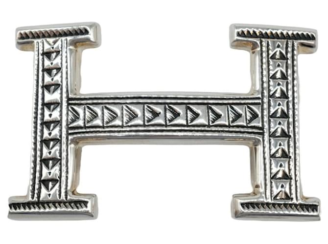 Hermès Hermes Constance Touareg Silver Belt Buckle  ref.1464544