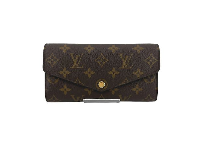 Billetera bi-fold Monogram Louis Vuitton Castaño Monograma