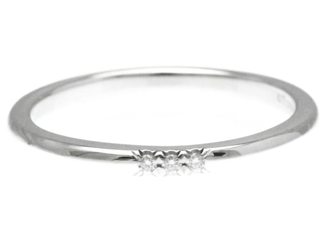 Tiffany & Co Bague de mariage Tiffany Forever Diamond Platine Argenté  ref.1464610