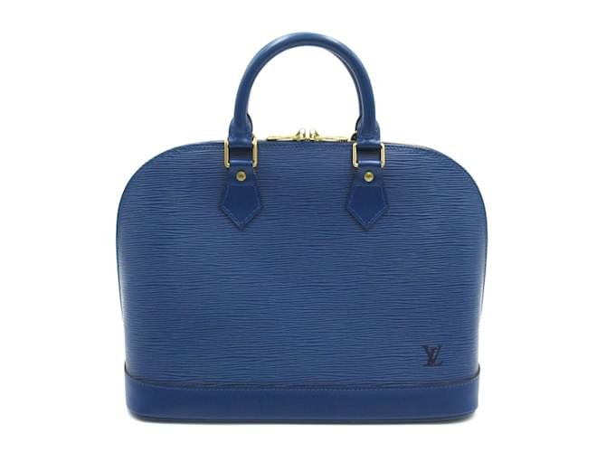 Bolsa Louis Vuitton Alma Azul Toledo Couro  ref.1464697