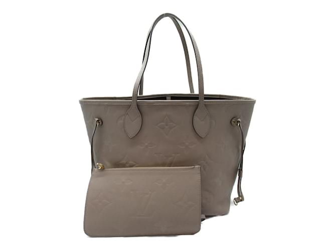 Sac tote Neverfull MM de Louis Vuitton Cuir Beige  ref.1464710