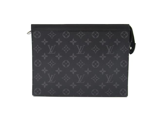 Louis Vuitton Pochette Voyage MM Clutch Bag Black  ref.1464735