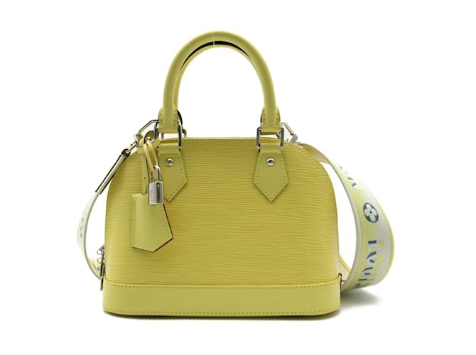 Bolso de hombro Alma BB amarillo Louis Vuitton Cuero  ref.1464745