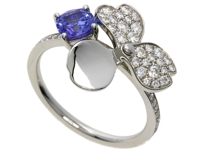 Tiffany Co Bague en diamant tanzanite Tiffany Paper Flower Platine ref.1464800 Joli Closet