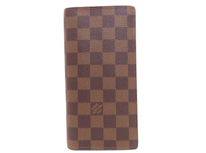 Louis Vuitton N60017 Portefeuille Brazza Long Wallet Damier ebene Cloth  ref.1464813