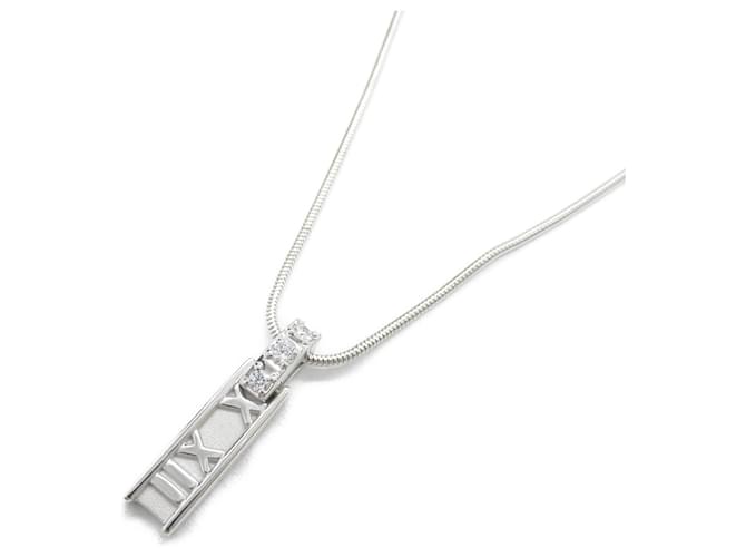 Colar de diamante Atlas 3P da Tiffany & Co. Ouro branco  ref.1464874