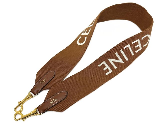 Céline Celine Brown Chain Shoulder Wallet