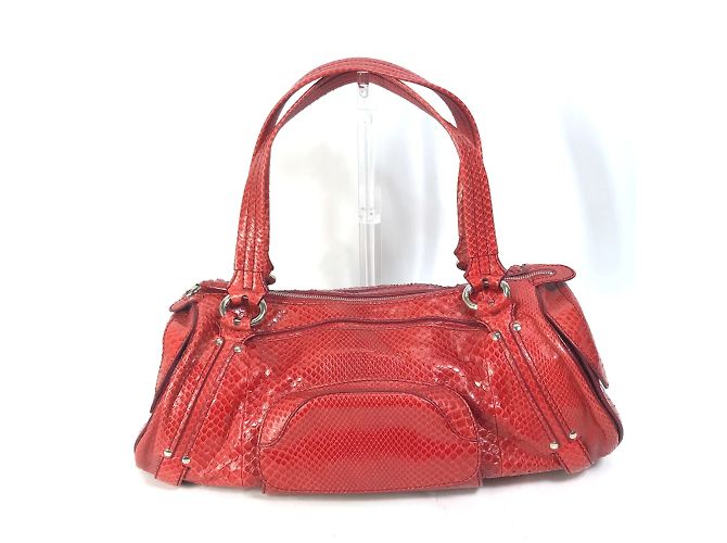 Céline Celine Vintage Rote Boston Tasche