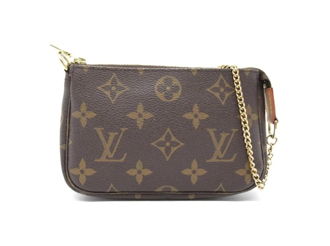 Mini Pochette Acessórios Louis Vuitton Marrom  ref.1464995