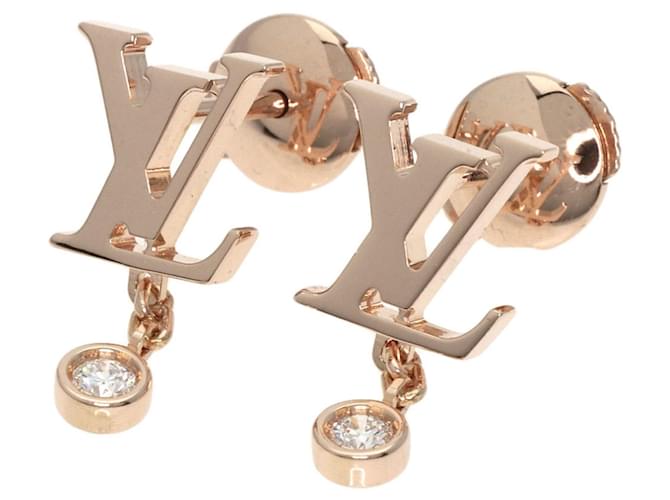 Boucles d'oreilles en diamant Indie Blossom de Louis Vuitton Or rose  ref.1465027