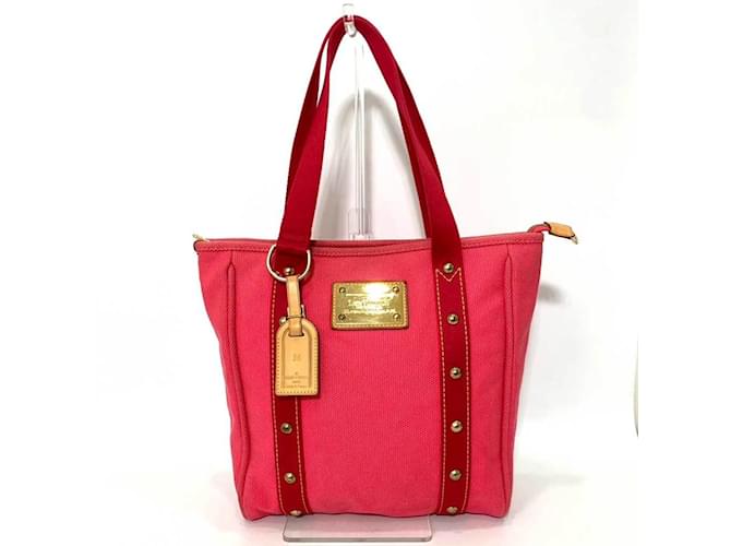 Borsa tote Louis Vuitton Antigua Cabas MM rosa Tela  ref.1465111