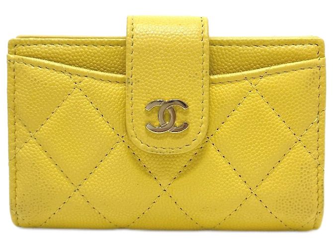 Monedero Chanel AP1991 CC Mark Amarillo
