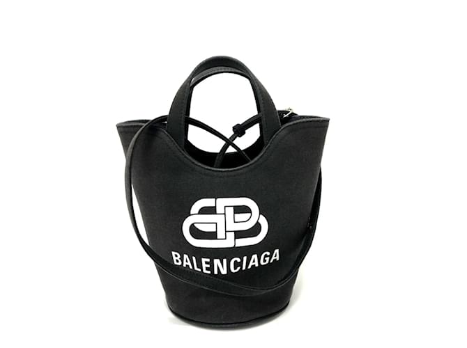 Everyday Balenciaga 619979 2WAY Handbag Black Cloth  ref.1465272