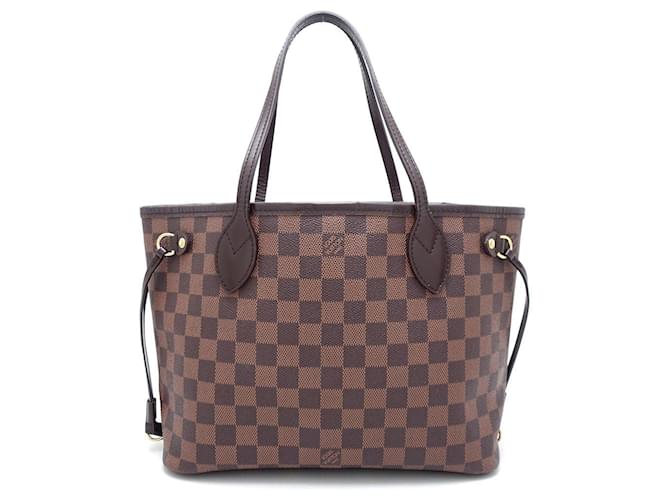 Sac à main Louis Vuitton Damier Neverfull PM Toile Damier ebène  ref.1465325