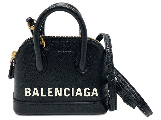 Borsa a spalla in pelle nera Balenciaga Nero