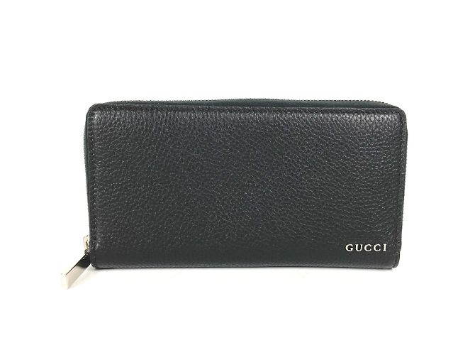 Gucci Black Leather Long Wallet
