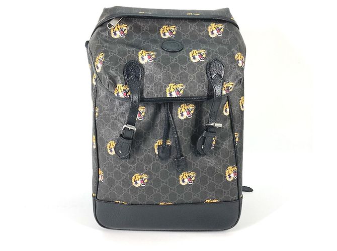 Gucci Interlocking G Tiger Backpack Black
