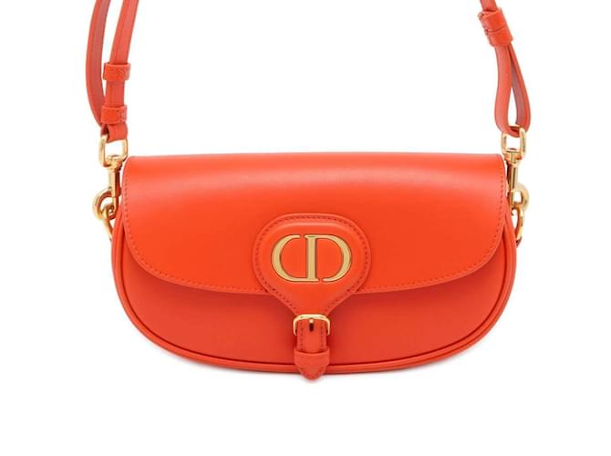 Price Dior Tote Orange Christian Dior Bobby East West Leather