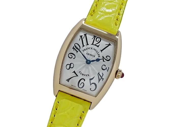 Frank muller watch yellow sale