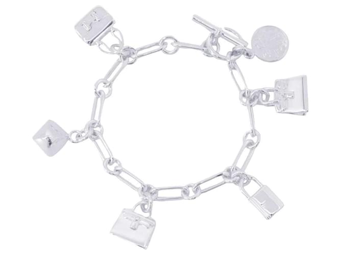 Kelly Hermès Bracelet charm en argent 925 Hermes  ref.1465476