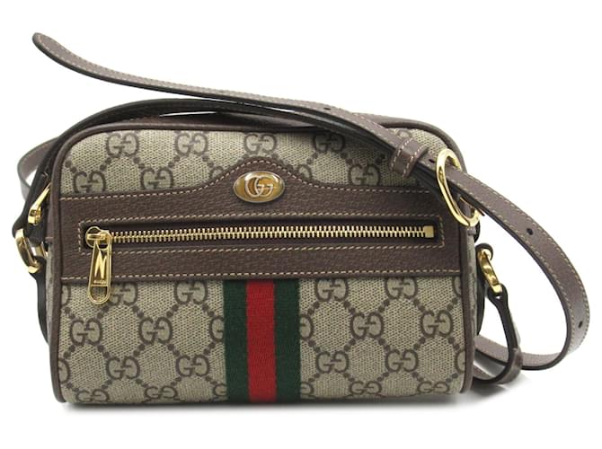 Sac à épaule Gucci Ophidia GG Supreme Marron  ref.1465542