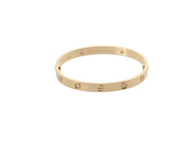 Cartier Love Bracelet Half Diamond in Yellow Gold Golden  ref.1465741