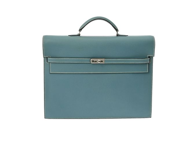 Hermès Sac à main Hermes Kelly Depeche 38 Bleu
