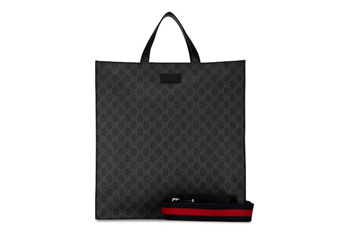 Gucci gg supreme tote black sale