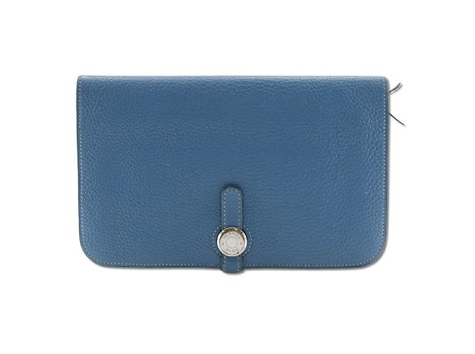 Hermès Hermes Dogon GM Long Wallet Blue