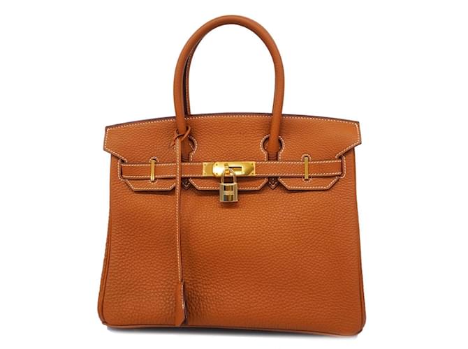 Hermès Hermes Birkin 30 Handbag in Gold Togo Leather Golden  ref.1465917