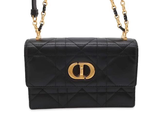 Sac à épaule Miss Caro de Christian Dior Cuir Noir  ref.1465959