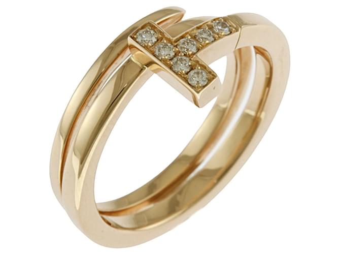Tiffany Co Tiffany T Square Wickelring Golden Rosegold ref.1466042 Joli Closet