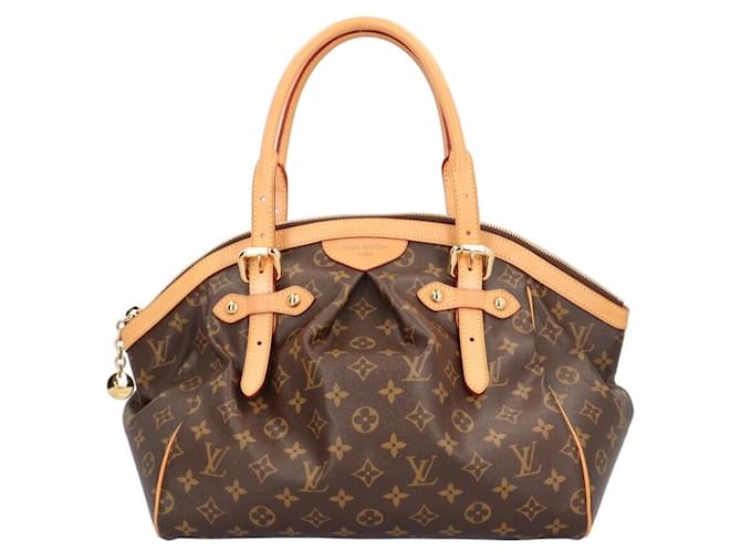 Bolso de mano Monogram Tivoli GM de Louis Vuitton Castaño Charol  ref.1466051