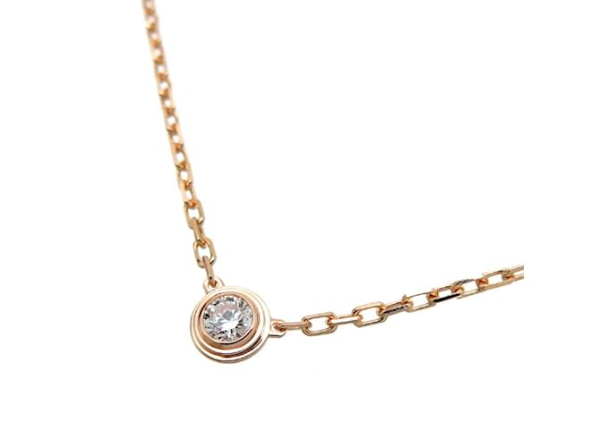 Cartier 0.09ct Diamond D'Amour Small Ladies Necklace Pink Pink gold  ref.1466066