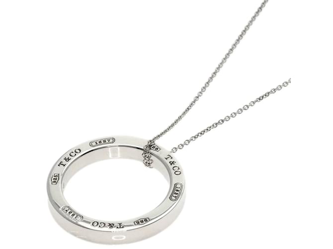 Tiffany & Co Colar Médio Circle Tiffany 1837 Prata  ref.1466344