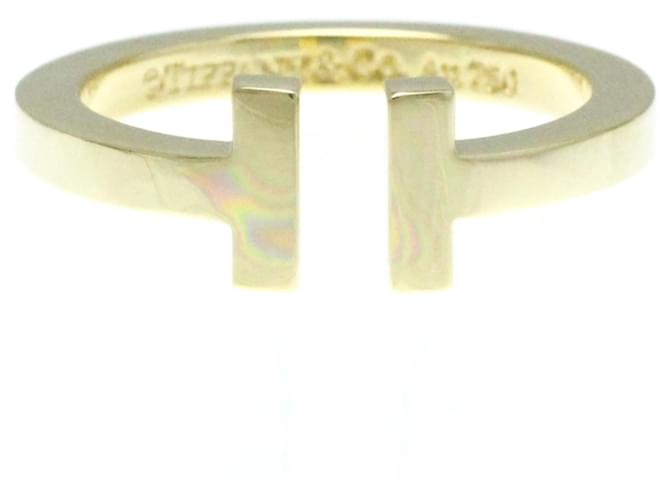 Tiffany & Co Anello quadrato Tiffany T in oro giallo D'oro  ref.1466389