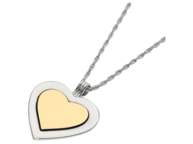 Tiffany & Co Tiffany Heart Combination Necklace Silver Yellow gold  ref.1466465