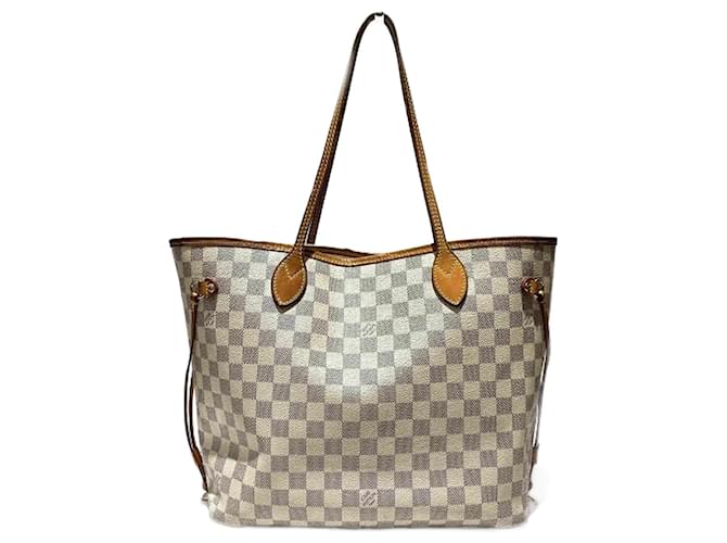 Louis Vuitton Damier Azur Neverfull MM Tote Bag Cloth  ref.1466588