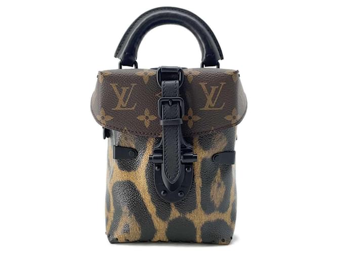 Sac à main en cuir Monogram Léopard de Louis Vuitton Cuir vernis Noir Imprimé léopard  ref.1466644