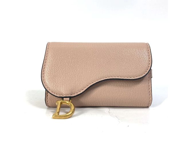 Llave de cuero rosa Christian Dior