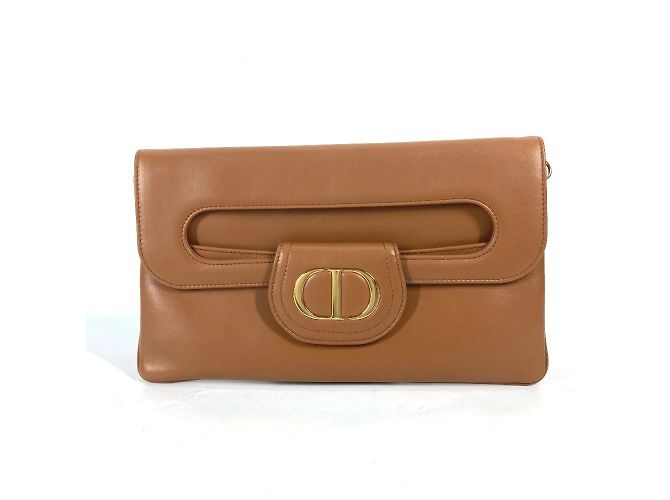 Borsa in pelle marrone Christian Dior