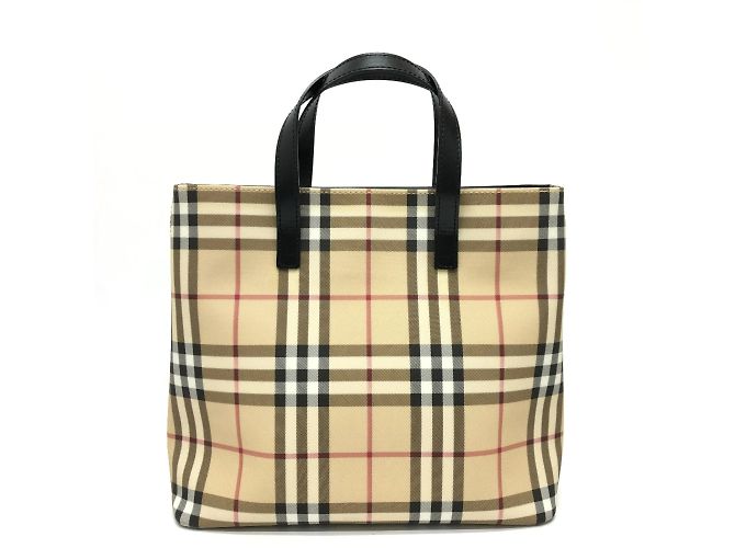 Bolsa de mão xadrez Burberry Bege