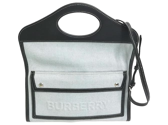 Borsa a spalla in pelle blu Burberry  ref.1466755