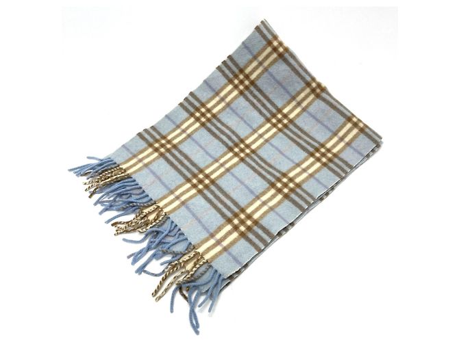 Stola a quadri blu Burberry
