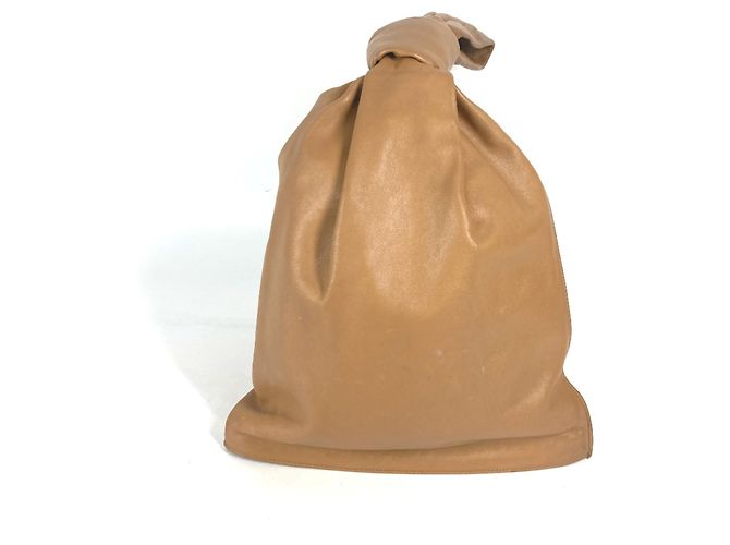 Bolso de cuero marrón Bottega Veneta Castaño