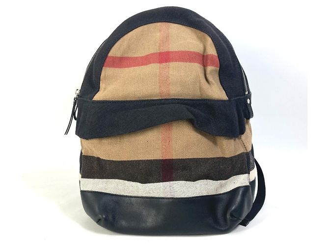 Mochila bege Burberry