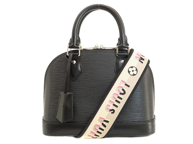 Bolsa Alma BB em couro Epi Louis Vuitton Preto  ref.1466840