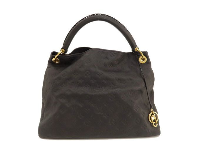 Borsa Tote Artsy MM Monogram Empreinte di Louis Vuitton Nero