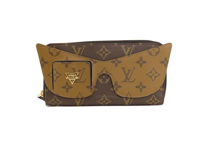 Carteira Zippy Monogram Reverse Louis Vuitton Monograma Lona  ref.1466889